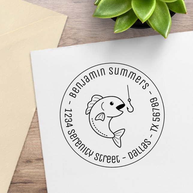 Sello De Caucho Dirección de redondeo del anzuelo de pesca (Subido por el creador)