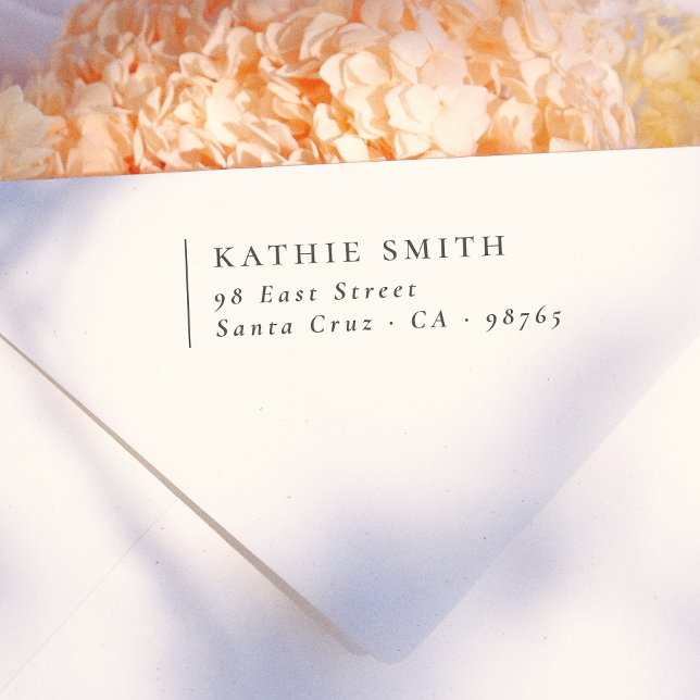 Sello De Caucho Dirección de retorno alineado a la izquierda Minim (Subido por el creador)