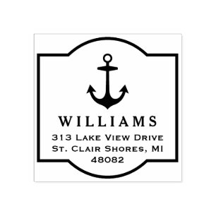 Sello De Caucho Dirección de retorno de cuadro de anclaje náutico 