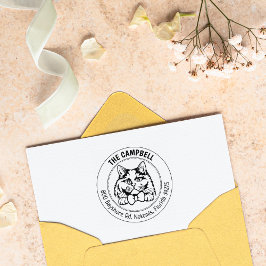 Sello De Caucho Dirección de retorno de gato de larga duración bri