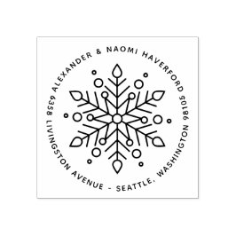 Sello De Caucho Dirección de retorno de los Navidades modernos de 