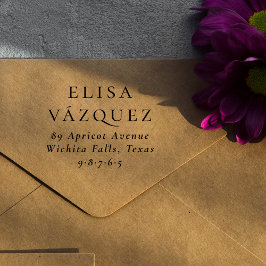 Sello De Caucho Dirección de retorno de Personalizado de tipografí