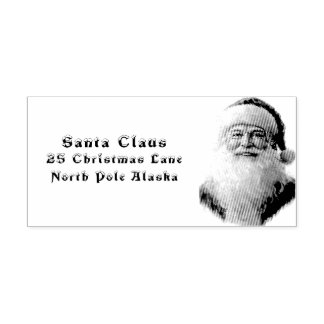 Sello De Caucho Dirección de retorno de Santa Claus Polo Norte