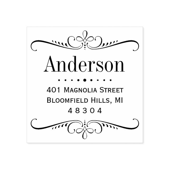 Sello De Caucho Dirección de retorno del marco de desplazamiento e (Impresión)