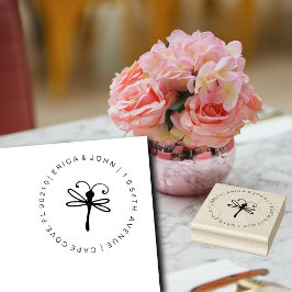 Sello De Caucho Dirección de retorno del personalizado de la libél