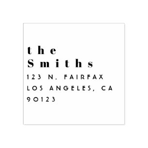 Sello De Caucho Dirección de retorno mínima simple