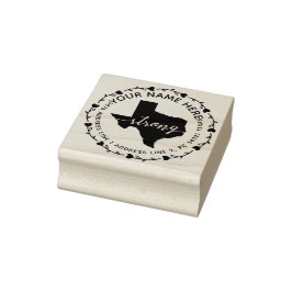 Sello De Caucho Dirección de retorno móvil Strong Texas