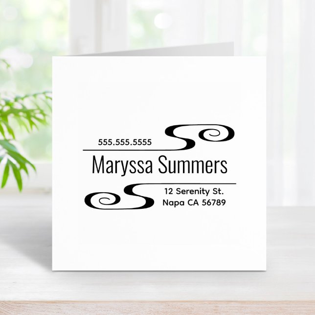 Sello De Caucho Dirección De Swirls Simple (Subido por el creador)