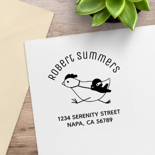 Sello De Caucho Dirección del Arco de Pollos Domando Pequeños Ninj