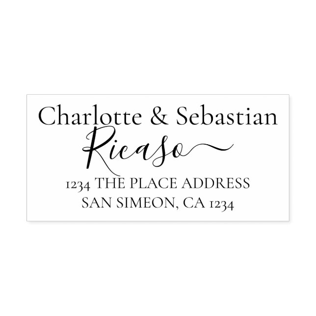 Sello De Caucho Dirección personalizada Texto de desplazamiento el (Impresión)