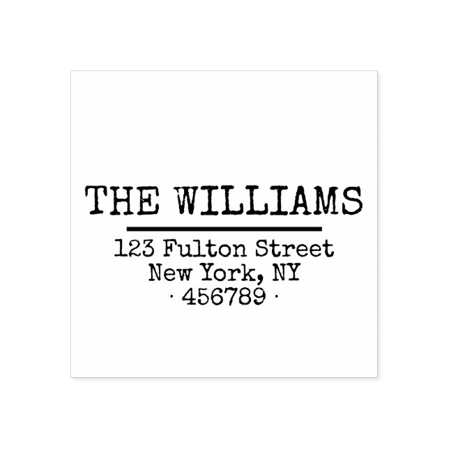 Sello De Caucho Dirección Rusa Simple Return (Impresión)