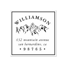 Dirección Rustic Mountain Sketch Return