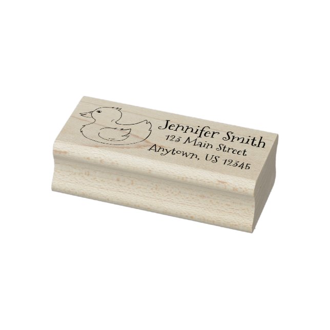 Sello De Caucho Dirección Toy Rubber Duck Ducky Duckie (Sello)