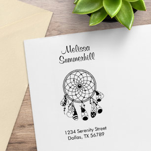 Sello De Caucho Dirección tribal de Boho Dreamcatcher