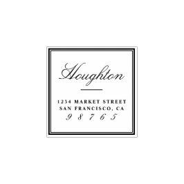 Sello De Caucho Diseñar su propia dirección de devolución de nombr