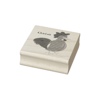 Sello De Caucho Diseño de pollo personalizado