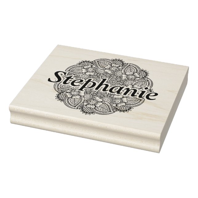 Sello De Caucho Diseño de redondeo inspirado (Sello)