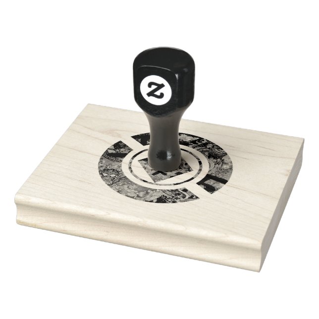 Sello De Caucho Diseño geográfico japonés (Sello)