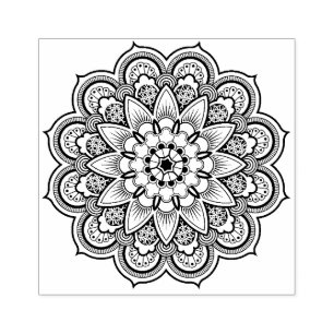 Sello De Caucho Diseño geométrico de Mandala