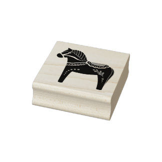 Sello De Caucho Diseño/silueta de caballos dalah/patrón