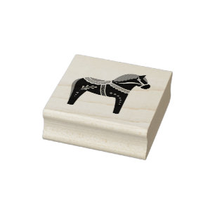 Sello De Caucho Diseño/silueta de caballos dalah/patrón
