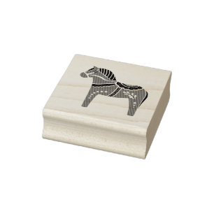 Sello De Caucho Diseño/silueta de caballos dalah/patrón