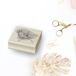 Sello De Caucho Disquetera Naranja de acuarela