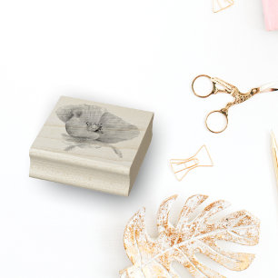 Sello De Caucho Disquetera Naranja de acuarela