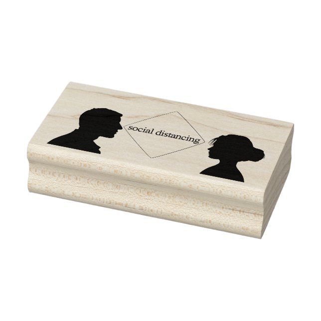 Sello De Caucho Distanciamiento Social (Sello)