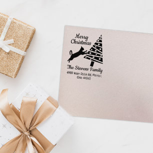 Sello De Caucho Divertida dirección de devolución de la familia Ca