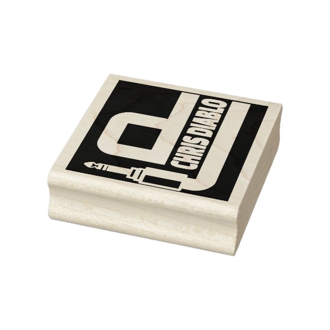 SELLO DE CAUCHO DJ CHRIS DIABLO RUBBER STAMP (Sello)