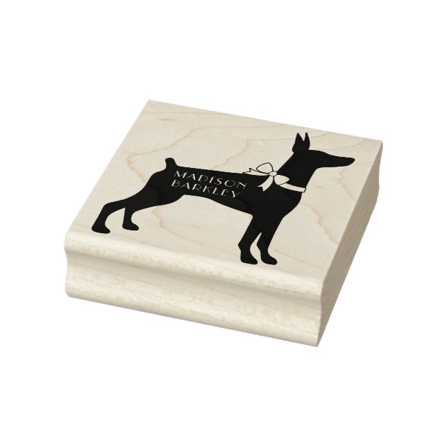 Sello De Caucho Dobermann Pinscher Dog Puppy Dobie (Sello)
