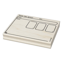 Sello De Caucho Documentación de tres Tarot de Tarjeta para Oracle