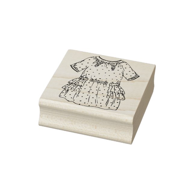 Sello De Caucho doll dress art stamp (Sello)