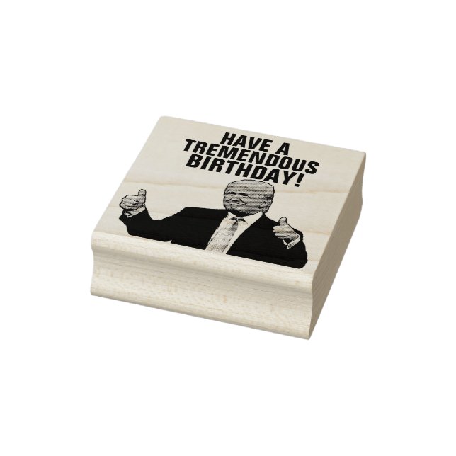 SELLO DE CAUCHO DONALD TRUMP BIRTHDAY RUBBER STAMP (Sello)