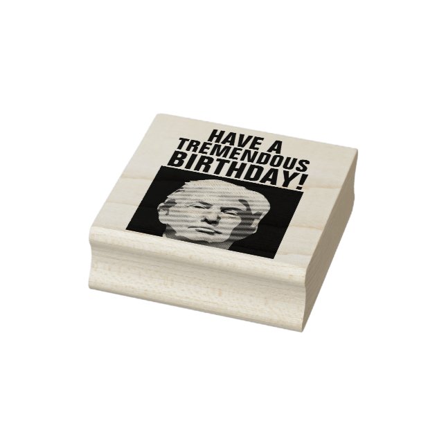 SELLO DE CAUCHO DONALD TRUMP BIRTHDAY RUBBER STAMP (Sello)