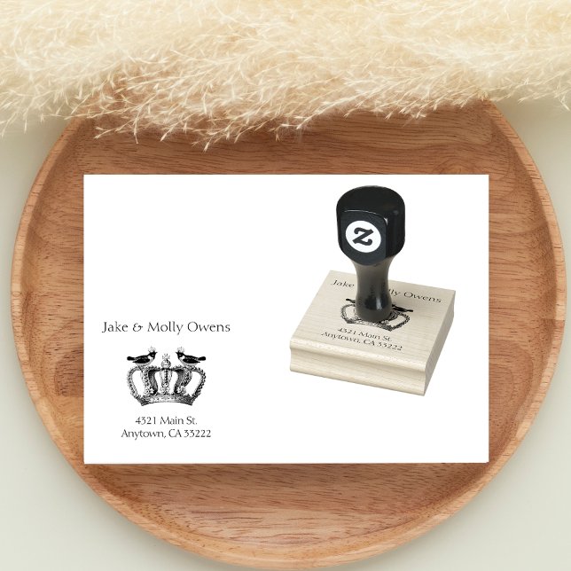 Sello De Caucho Dos pájaros y una cosecha personalizada (Subido por el creador)