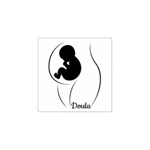 Sello De Caucho Doula Pregnant