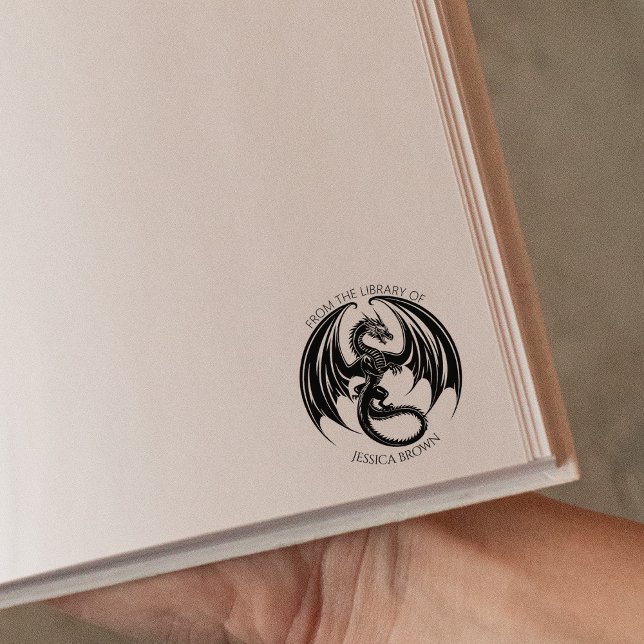 Sello De Caucho Dragón Antiguo De la Biblioteca De (Subido por el creador)