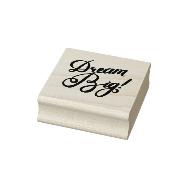 Sello De Caucho Dream Big Red (Sello)