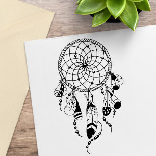 Sello De Caucho Dreamcatcher Boho tribal