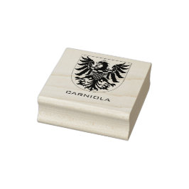 Sello De Caucho Duchy of Carniola Monochrome Heraldic Art 