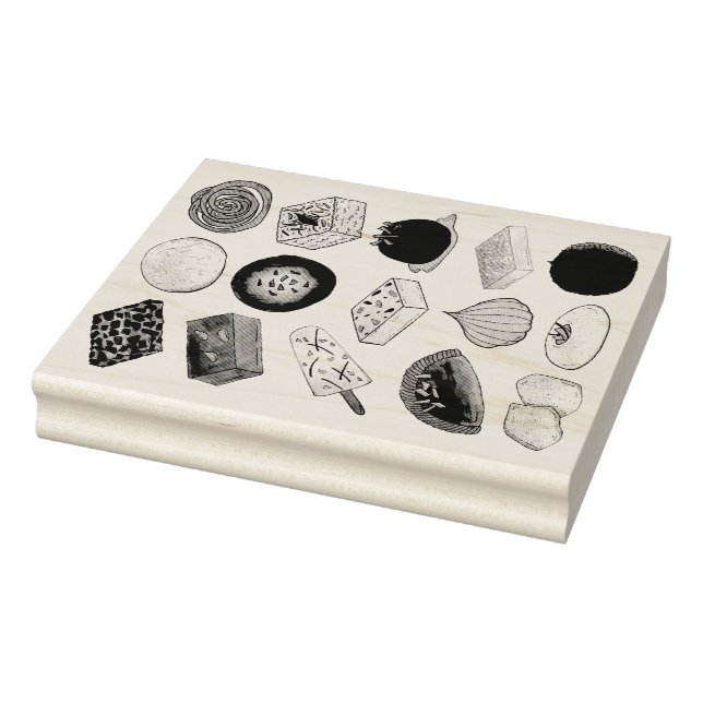 Sello De Caucho Dulce Mithais Indio Candy Sweets Foodie Print (Sello)