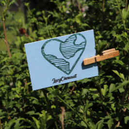 Sello De Caucho Earth Day Heart Earthy Love