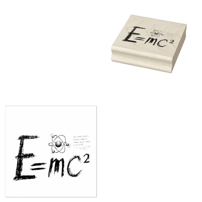 Sello De Caucho  Einstein's Theory of Relativity. Formula (Sellado)