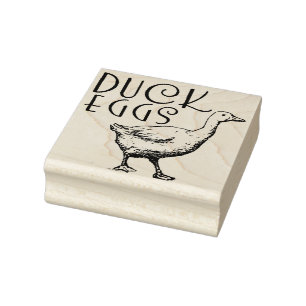 SELLO DE CAUCHO EJE DE CARTÓN DE HUEVOS DE PATO