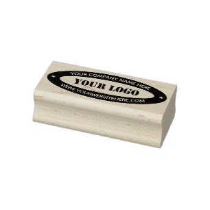 Sello De Caucho Ejemplo de marca de goma Oval de color para logoti