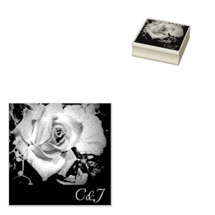 Sello De Caucho El amor está en el estampado de arte de la madera 