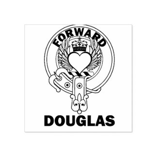 Sello De Caucho El clan Douglas WingHeart Rubber Stamp