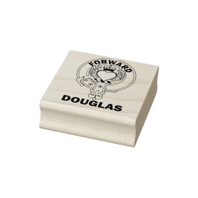 Sello De Caucho El clan Douglas WingHeart Rubber Stamp (Sello)